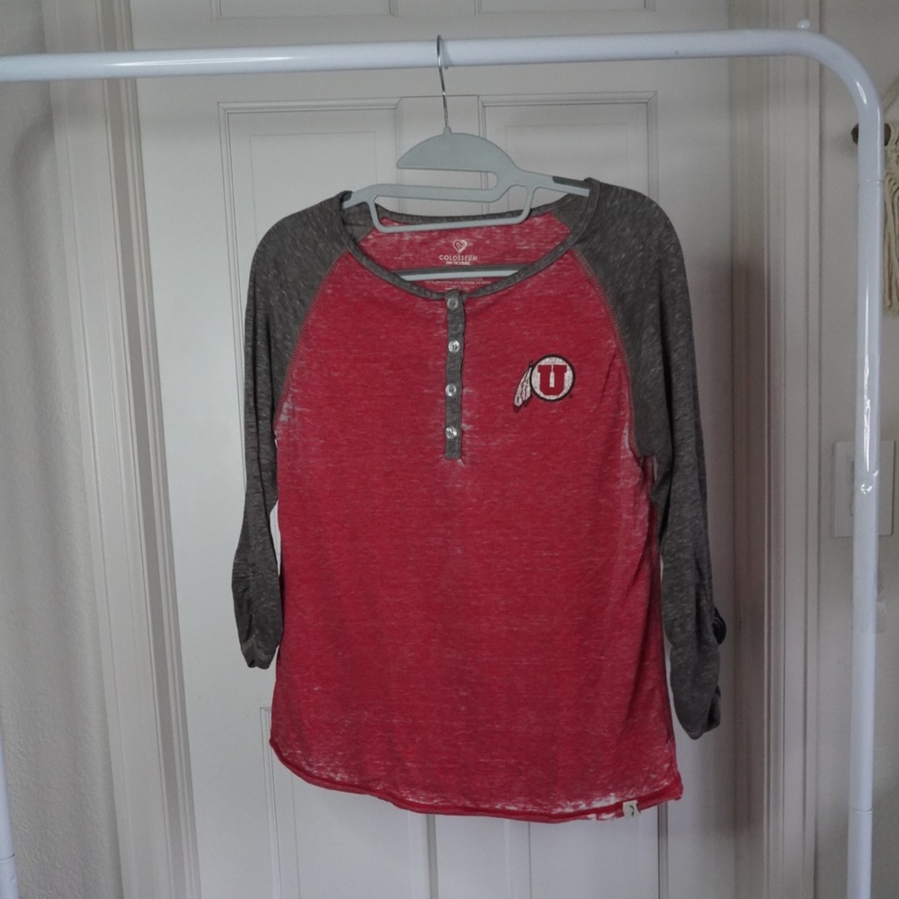 Utah Utes 3/4 Sleeve